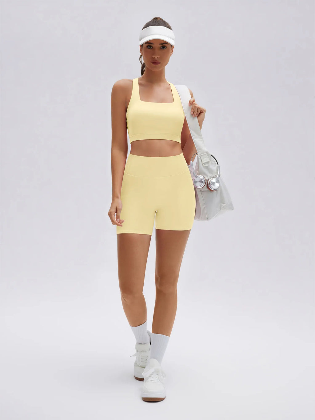Backless Bra Yoga Crop Workout Set