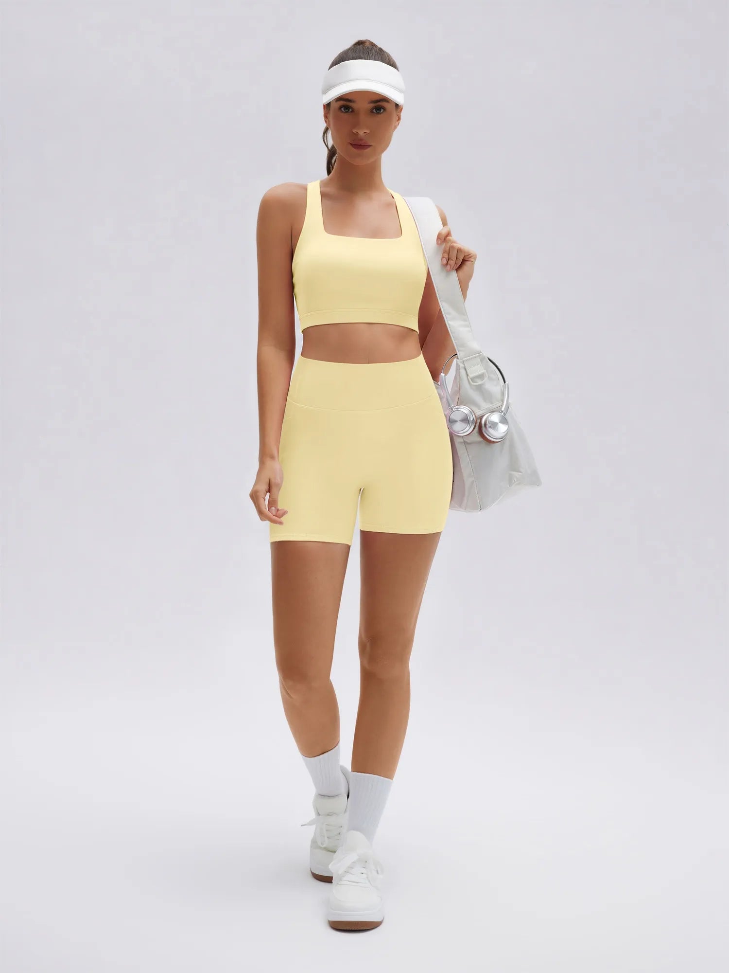 Backless Bra Yoga Crop Workout Set