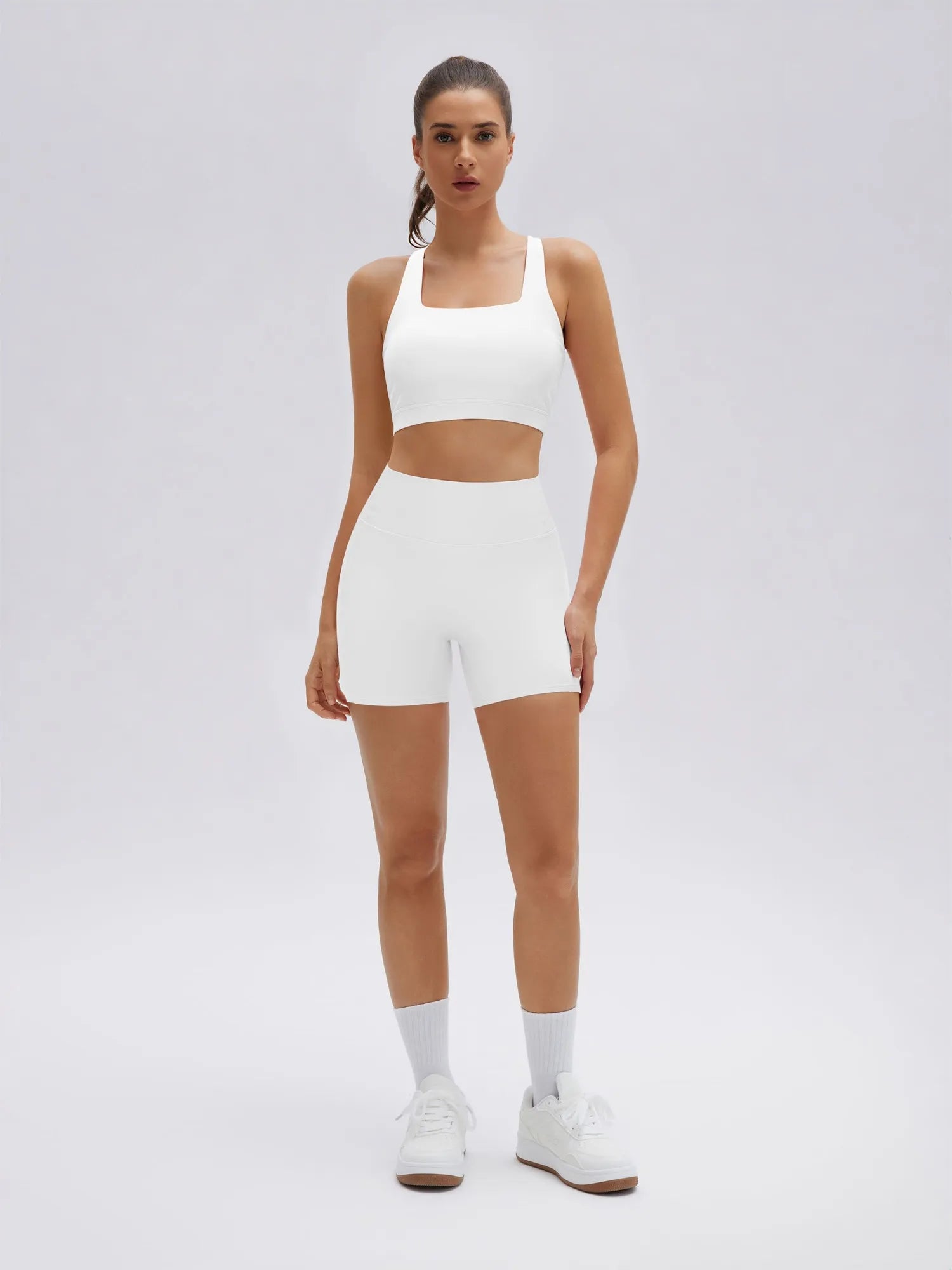 Backless Bra Yoga Crop Workout Set