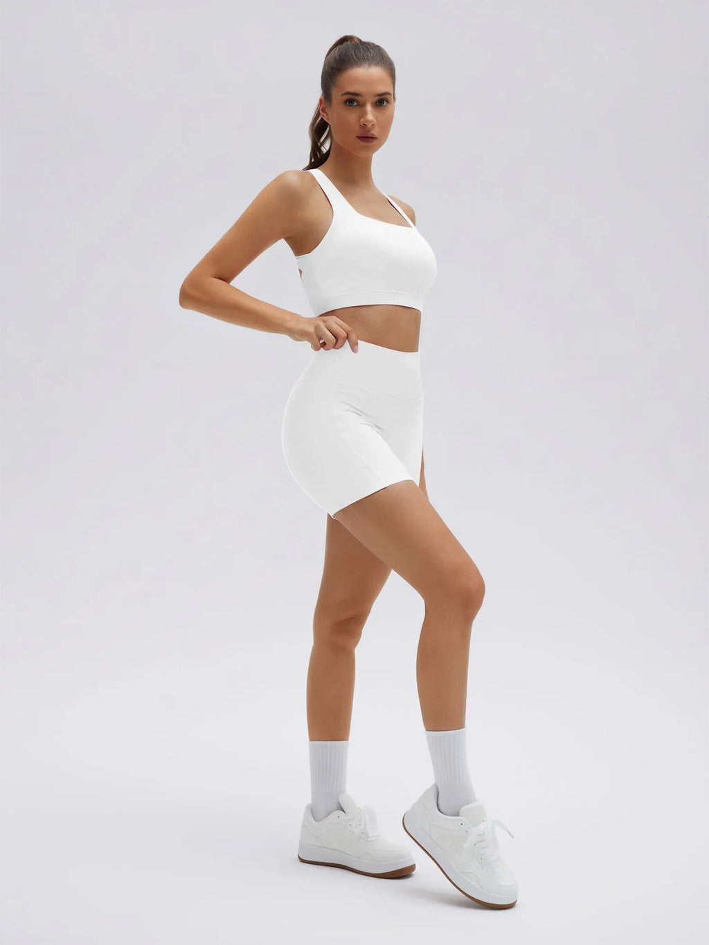 Backless Bra Yoga Crop Workout Set