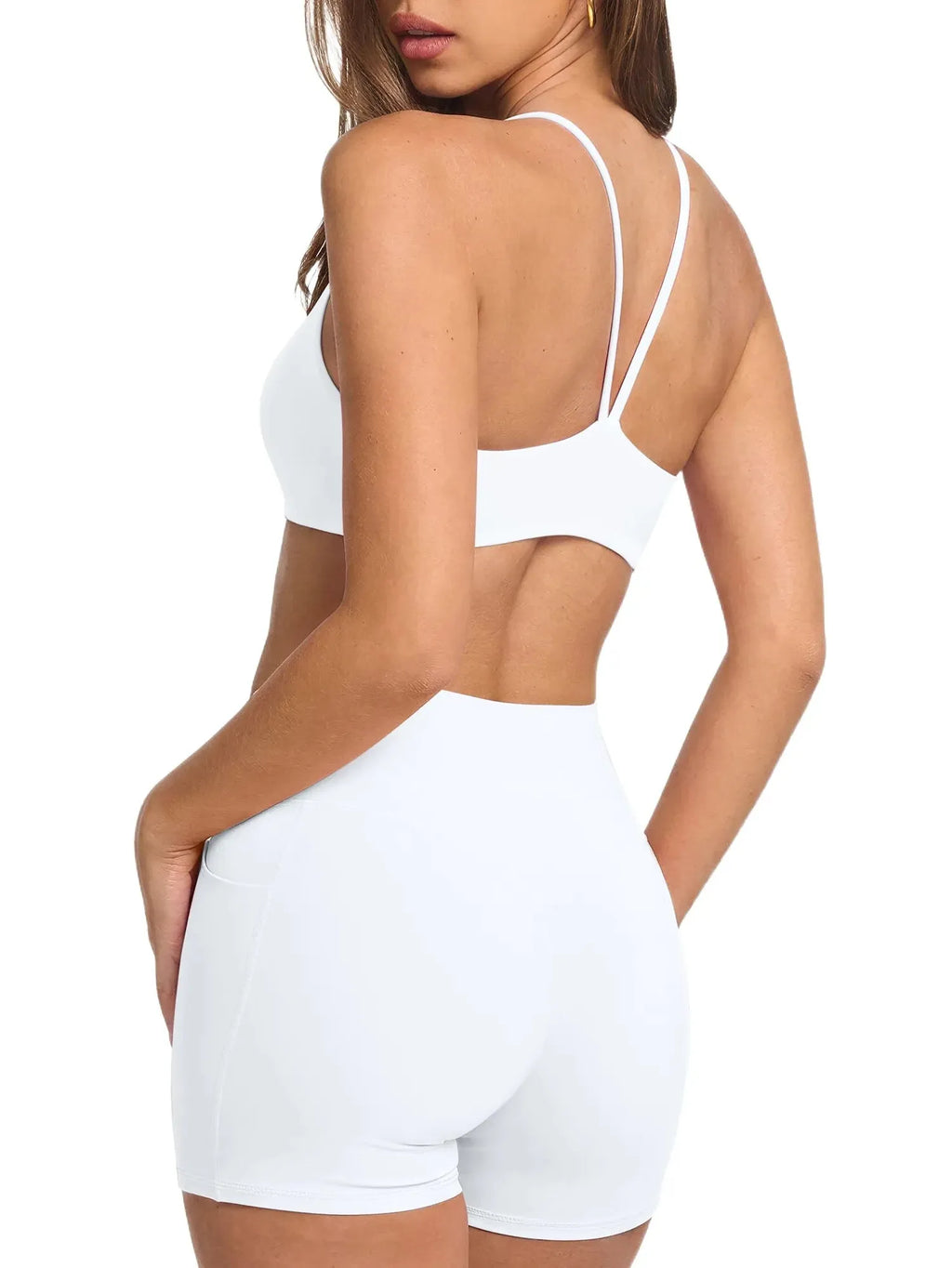Scoop Neck V Back Sports Workout Sets