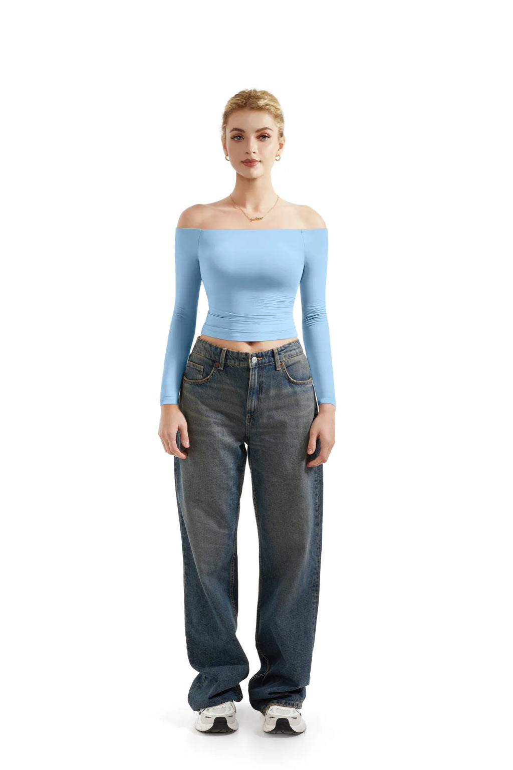 Buttery Soft Off Shoulder Shirt - Long Sleeve