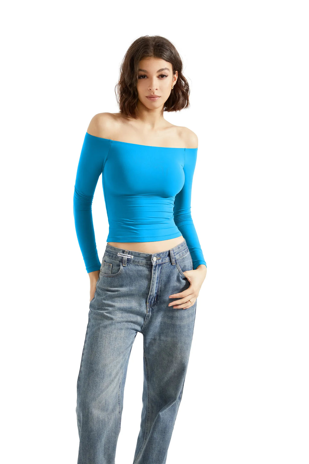Buttery Soft Off Shoulder Shirt - Long Sleeve