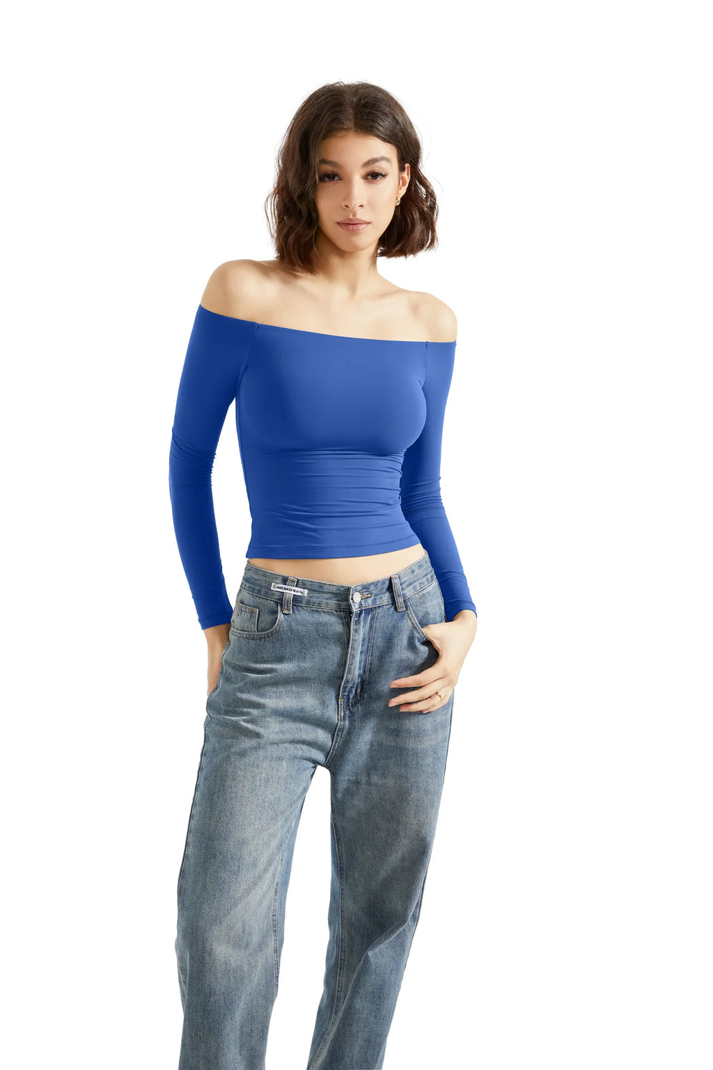 Buttery Soft Off Shoulder Shirt - Long Sleeve