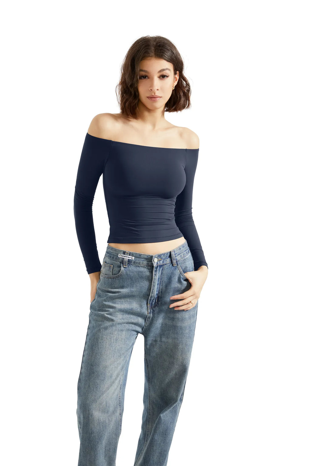 Buttery Soft Off Shoulder Shirt - Long Sleeve