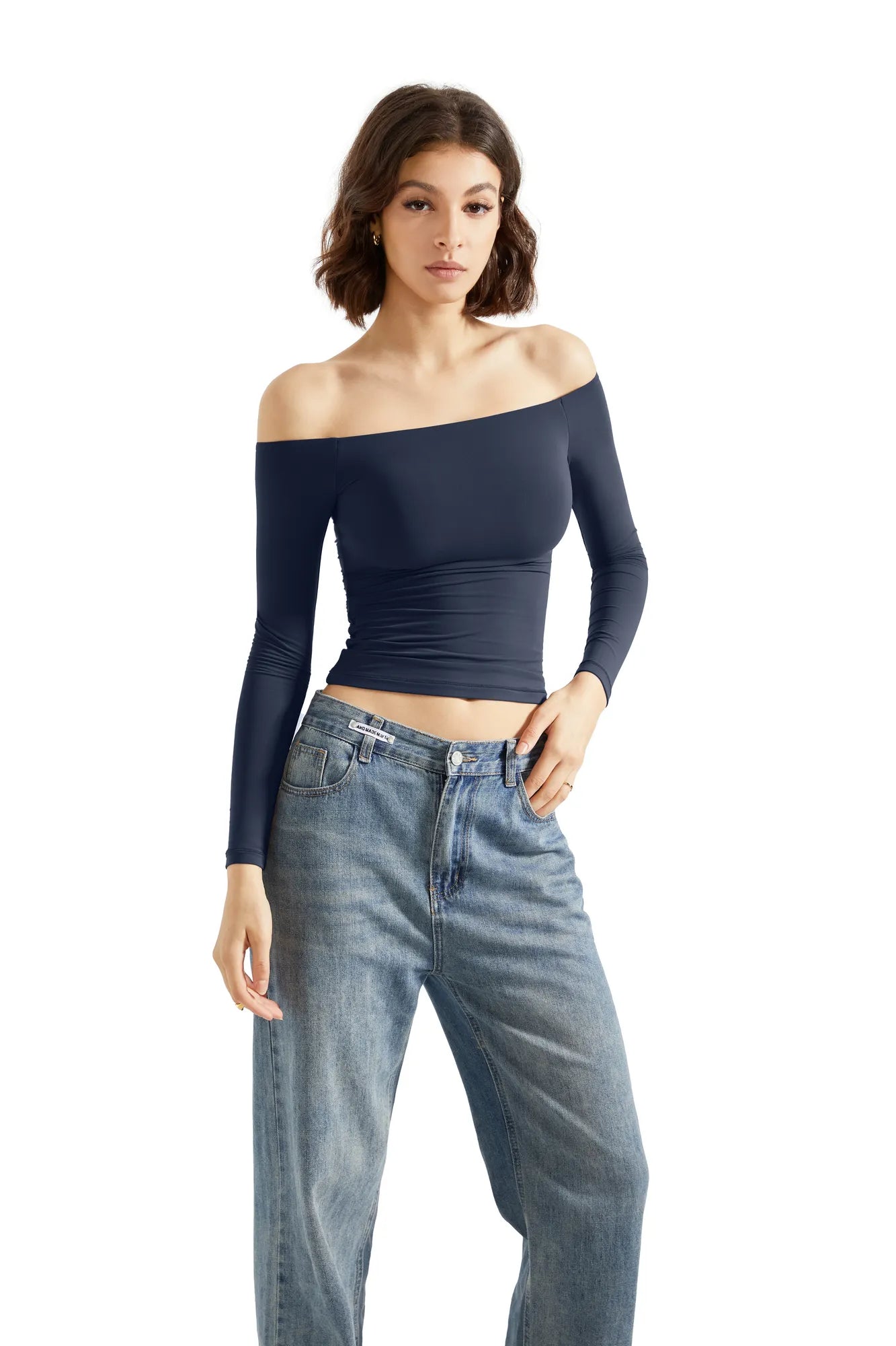 Buttery Soft Off Shoulder Shirt - Long Sleeve