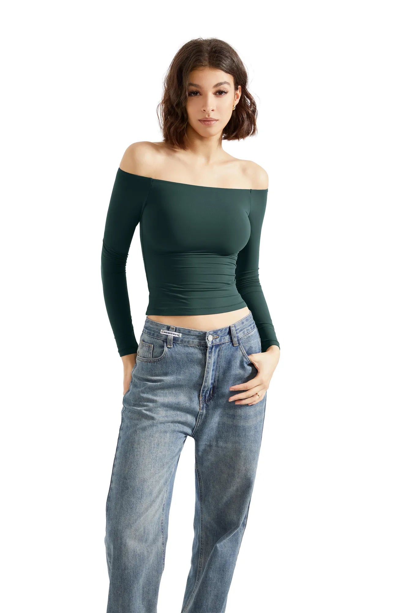 Buttery Soft Off Shoulder Shirt - Long Sleeve