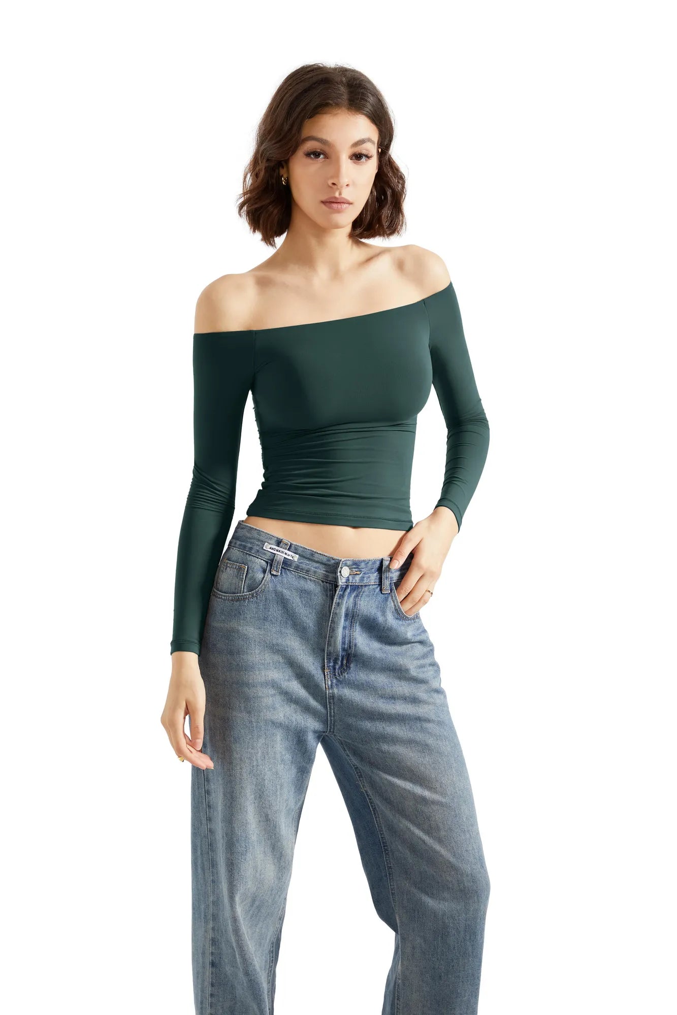 Buttery Soft Off Shoulder Shirt - Long Sleeve