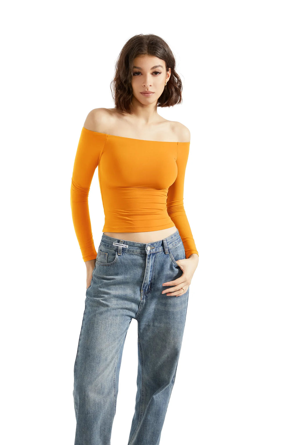 Buttery Soft Off Shoulder Shirt - Long Sleeve