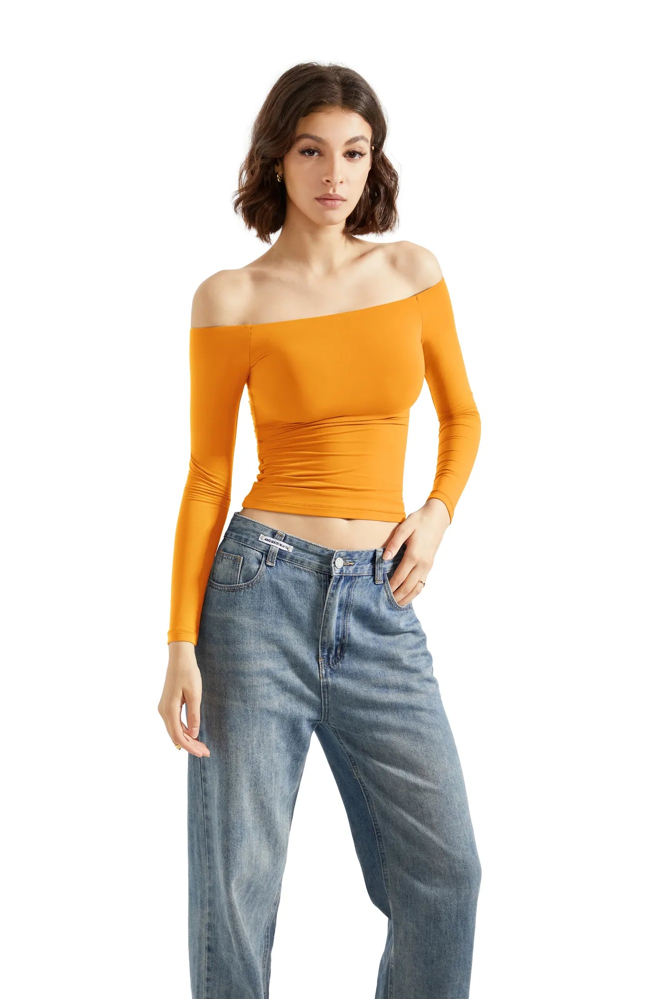 Buttery Soft Off Shoulder Shirt - Long Sleeve