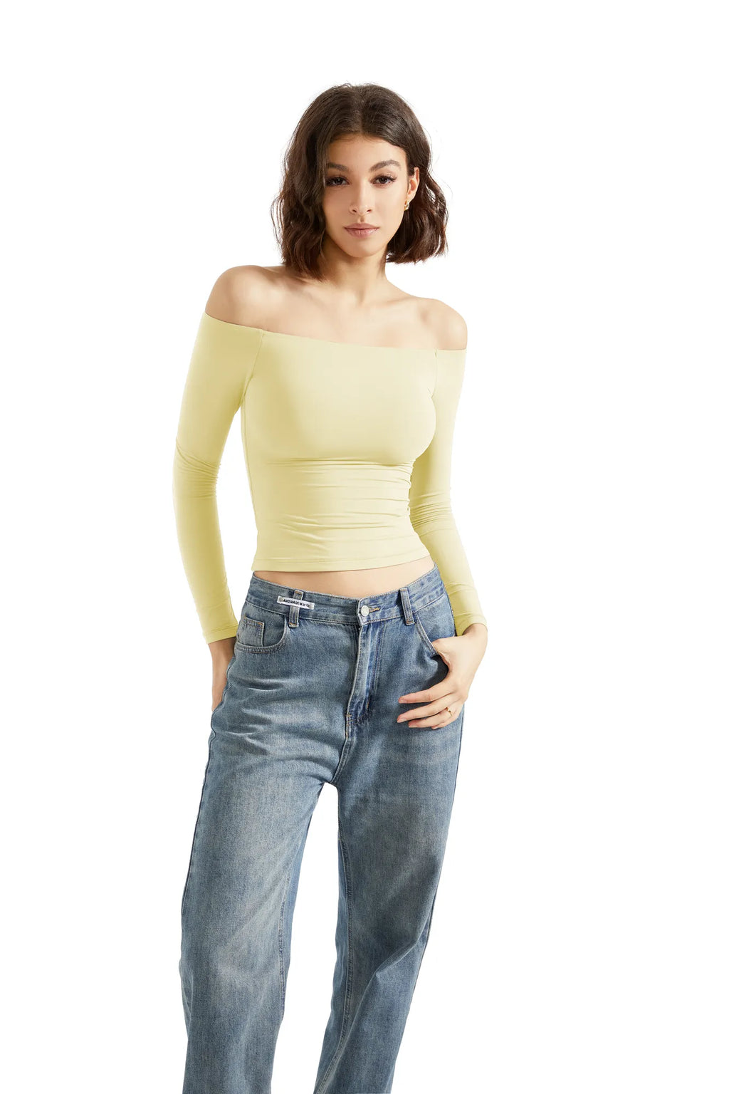 Buttery Soft Off Shoulder Shirt - Long Sleeve