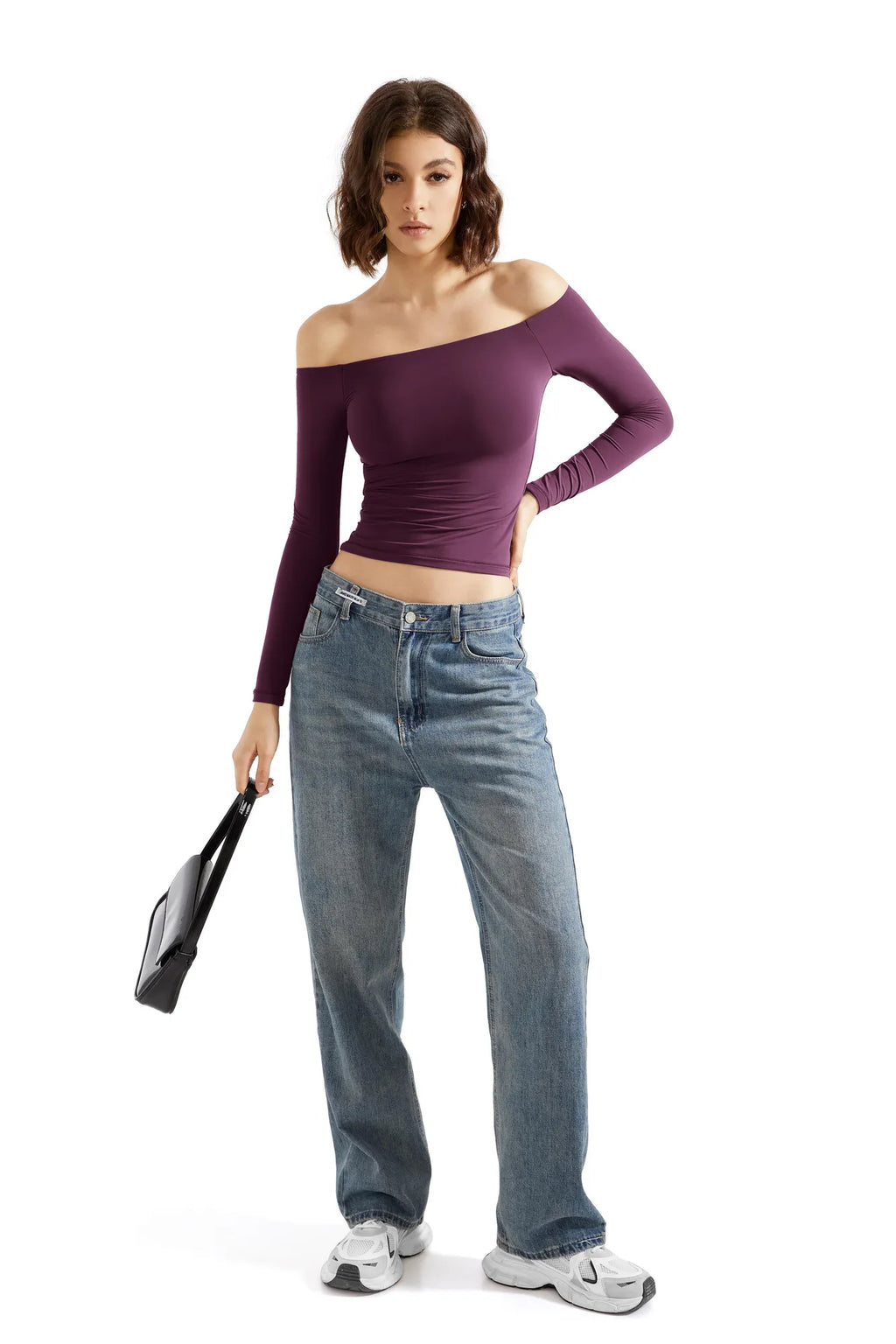 Buttery Soft Off Shoulder Shirt - Long Sleeve