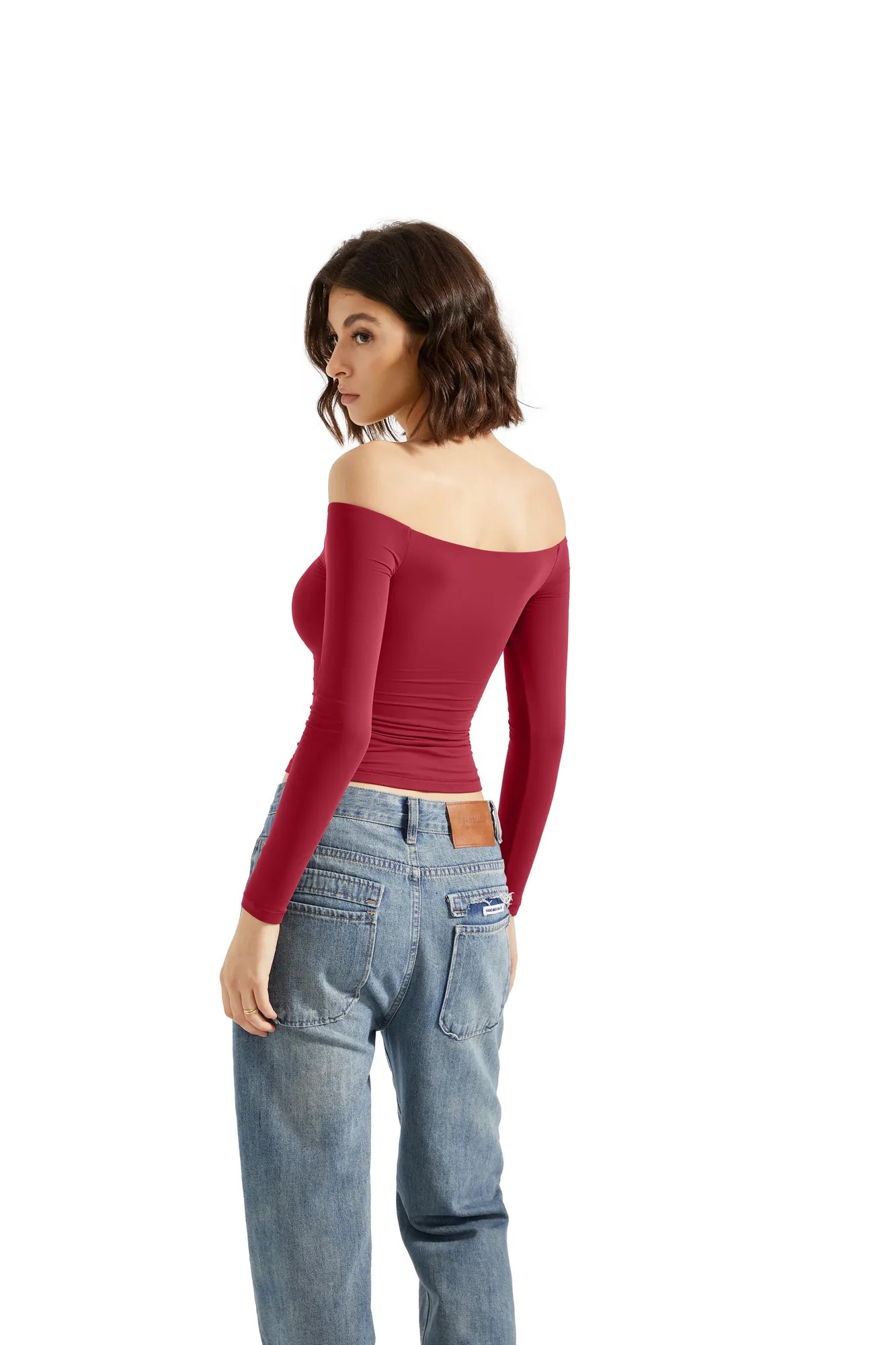 Buttery Soft Off Shoulder Shirt - Long Sleeve