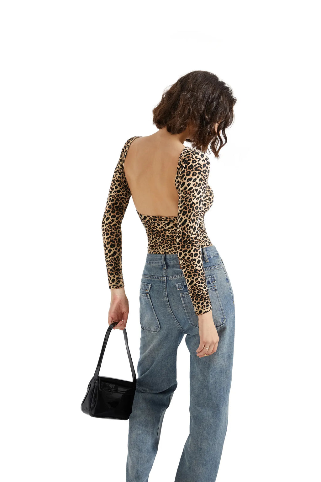 Buttery Soft Open Back Shirt - Long Sleeve