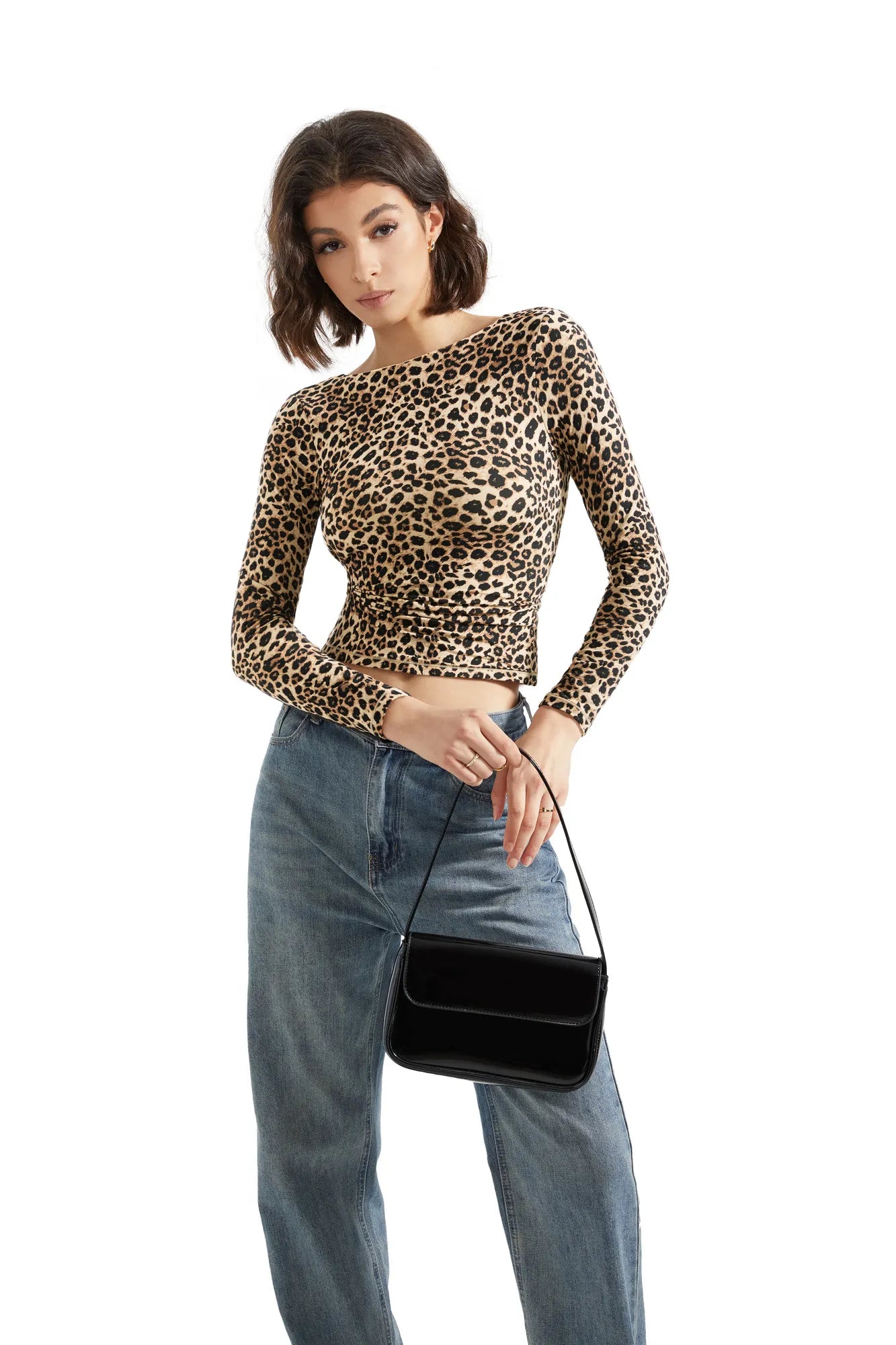 Buttery Soft Open Back Shirt - Long Sleeve