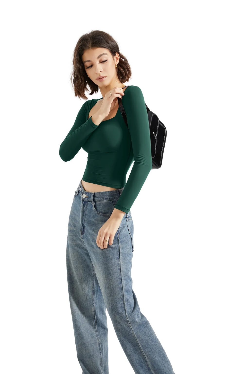 Buttery Soft Square Neck Shirt - Long Sleeve
