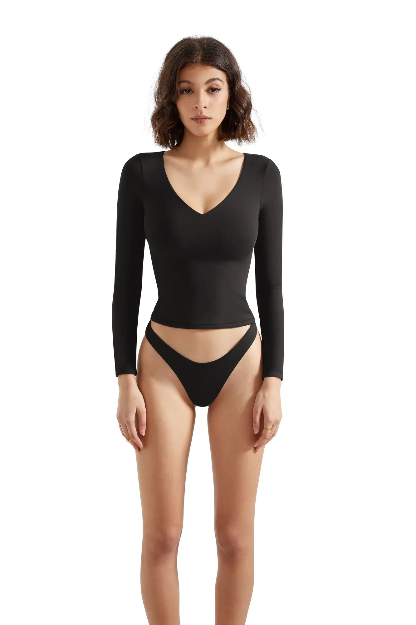Buttery Soft V Neck Shirt - Long Sleeve