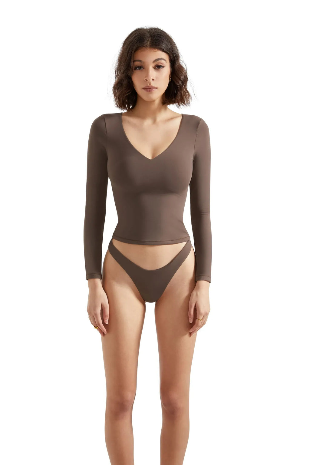 Buttery Soft V Neck Shirt - Long Sleeve