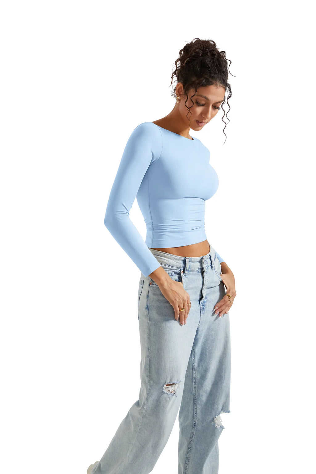 Buttery Soft Boat Neck Shirt - Long Sleeve