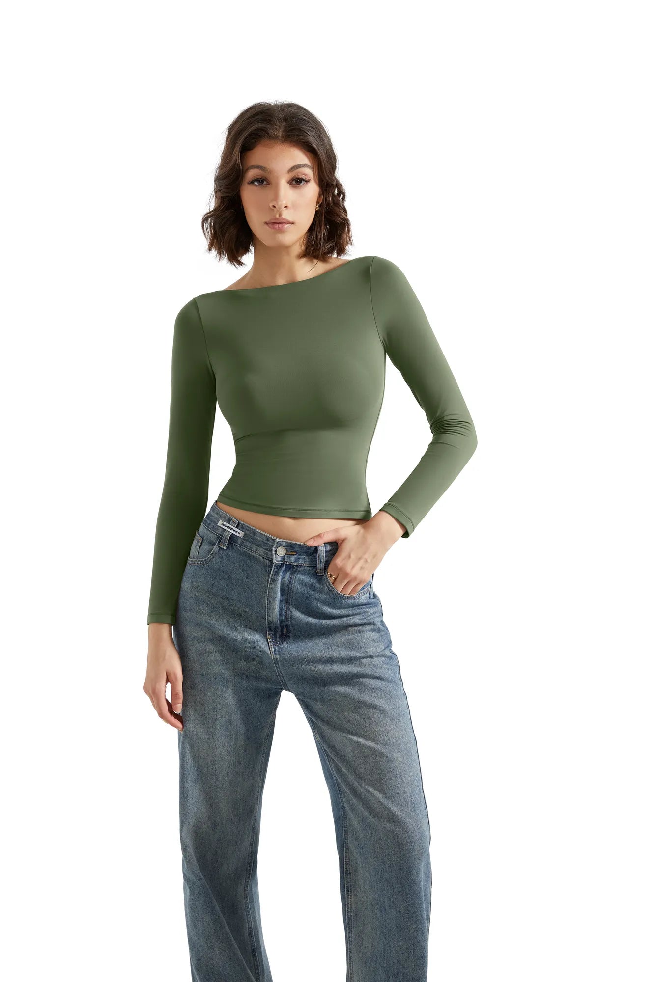 Buttery Soft Boat Neck Shirt - Long Sleeve