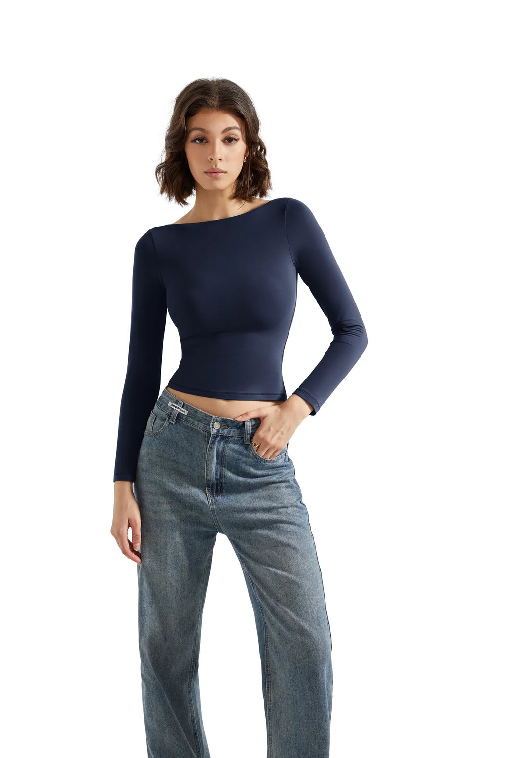 Buttery Soft Boat Neck Shirt - Long Sleeve