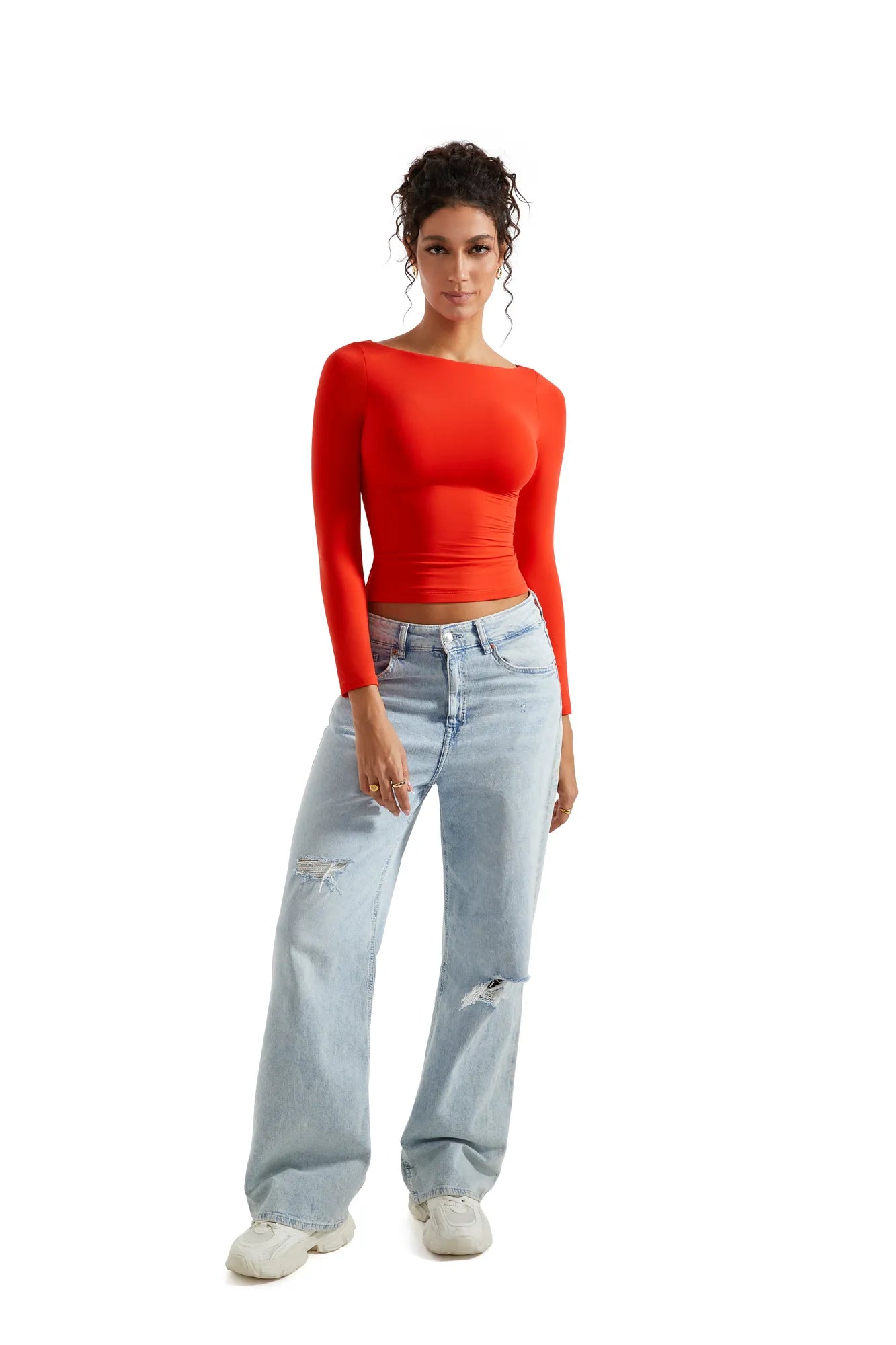 Buttery Soft Boat Neck Shirt - Long Sleeve