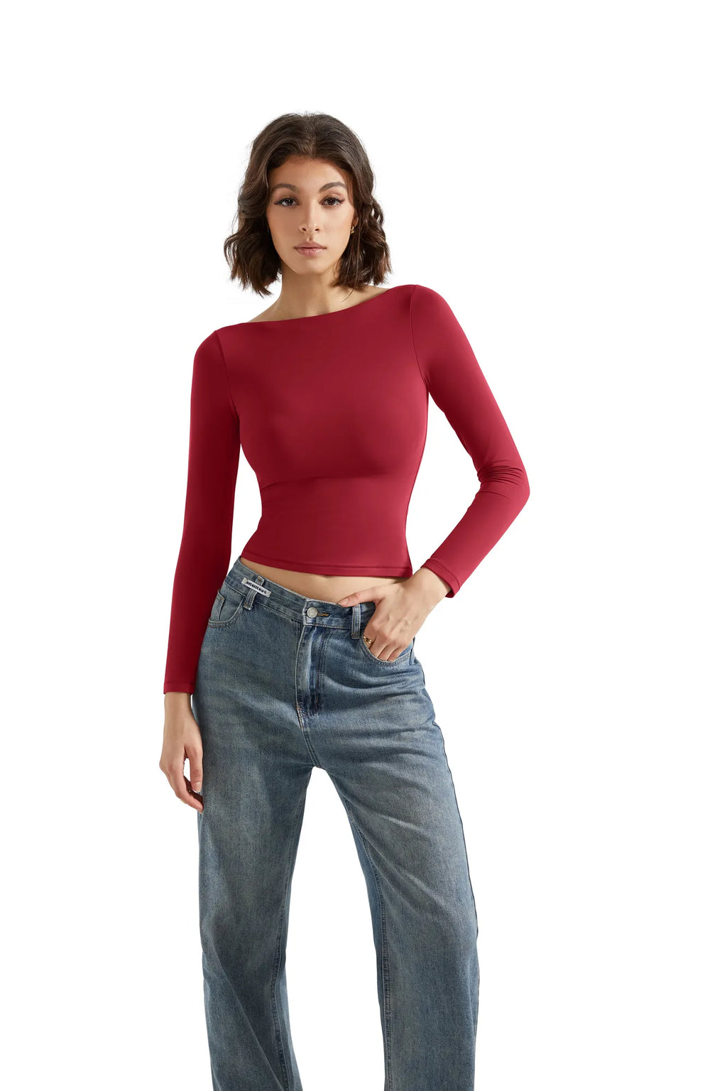 Buttery Soft Boat Neck Shirt - Long Sleeve