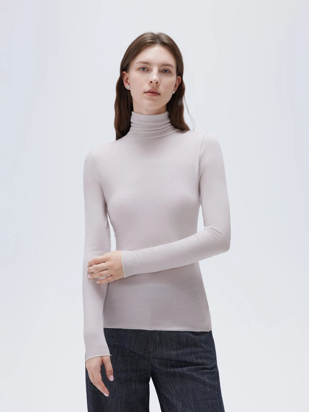 Cloud Cashmere Turtleneck Shirt - Long Sleeve