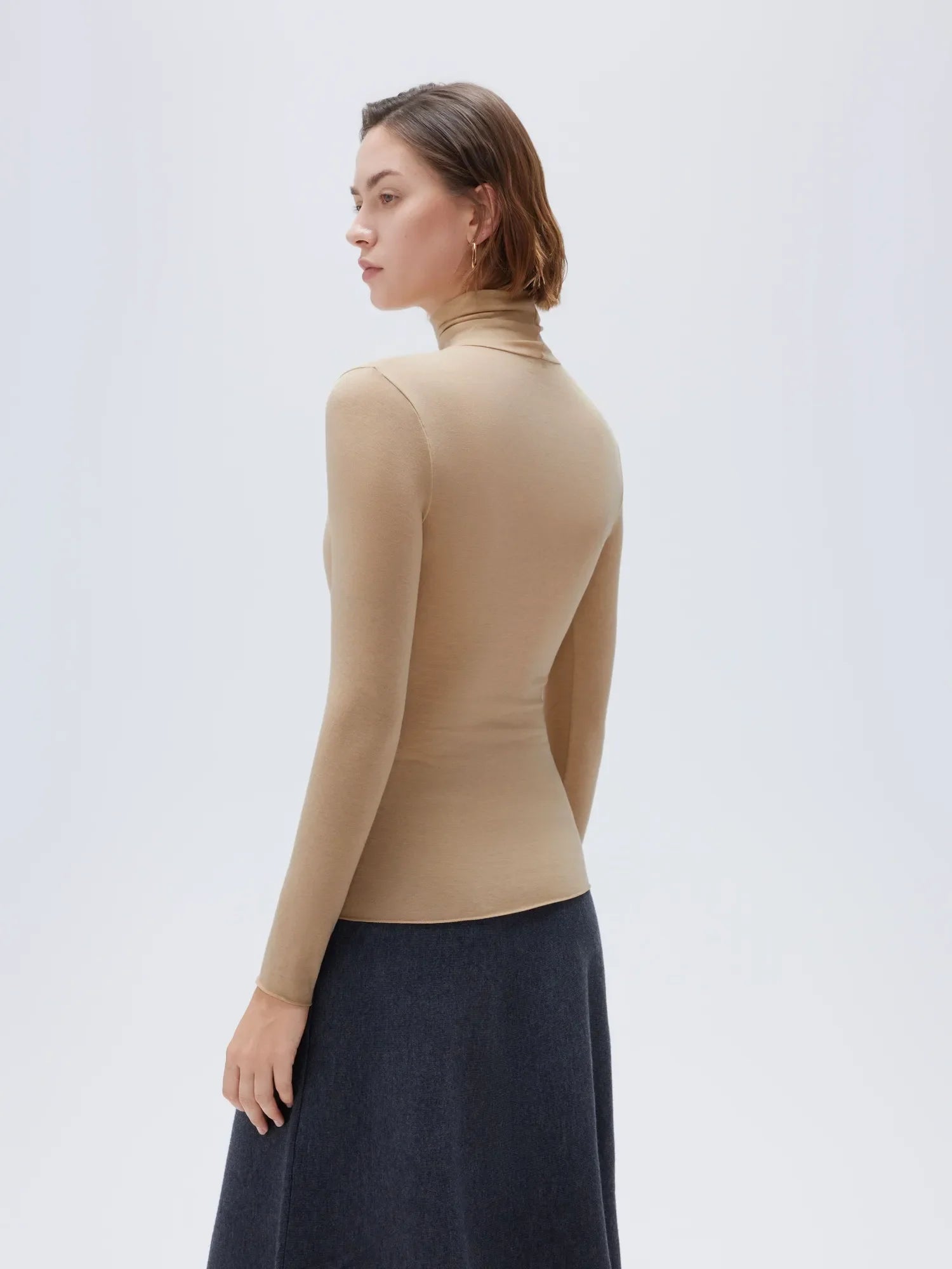 Cloud Cashmere Turtleneck Shirt - Long Sleeve