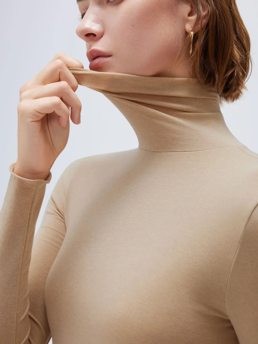 Cloud Cashmere Turtleneck Shirt - Long Sleeve