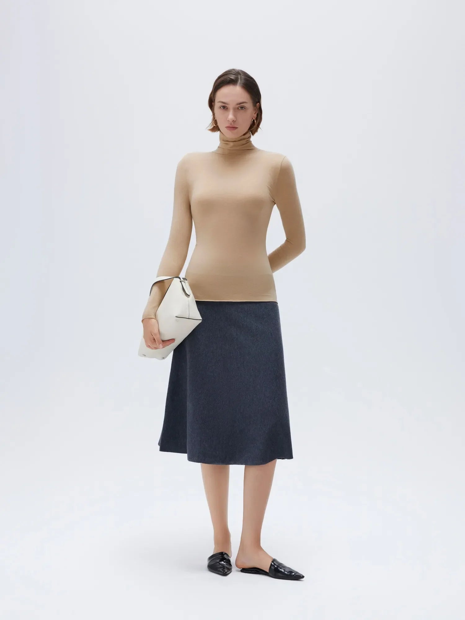 Cloud Cashmere Turtleneck Shirt - Long Sleeve