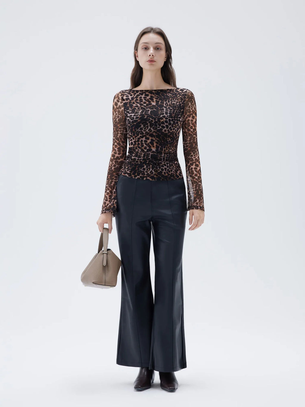 Mesh Boat Neck Shirt - Bell Long Sleeve