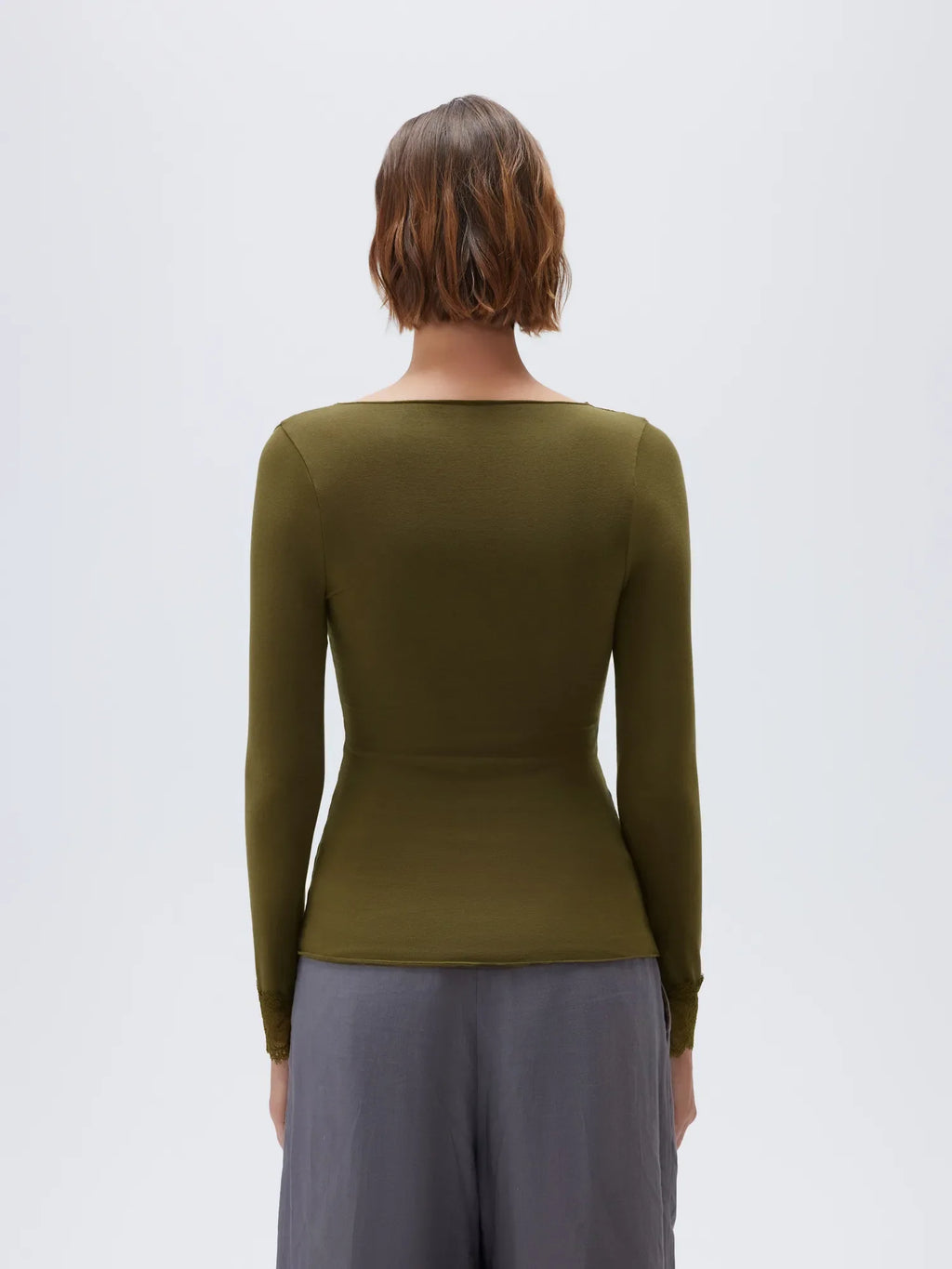 Cloud Cashmere Lace Shirt - Long Sleeve