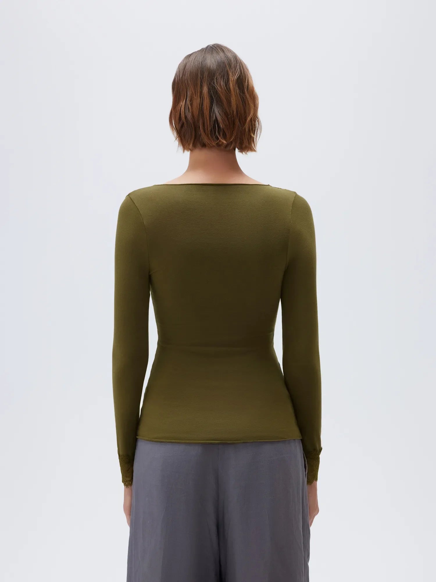 Cloud Cashmere Lace Shirt - Long Sleeve