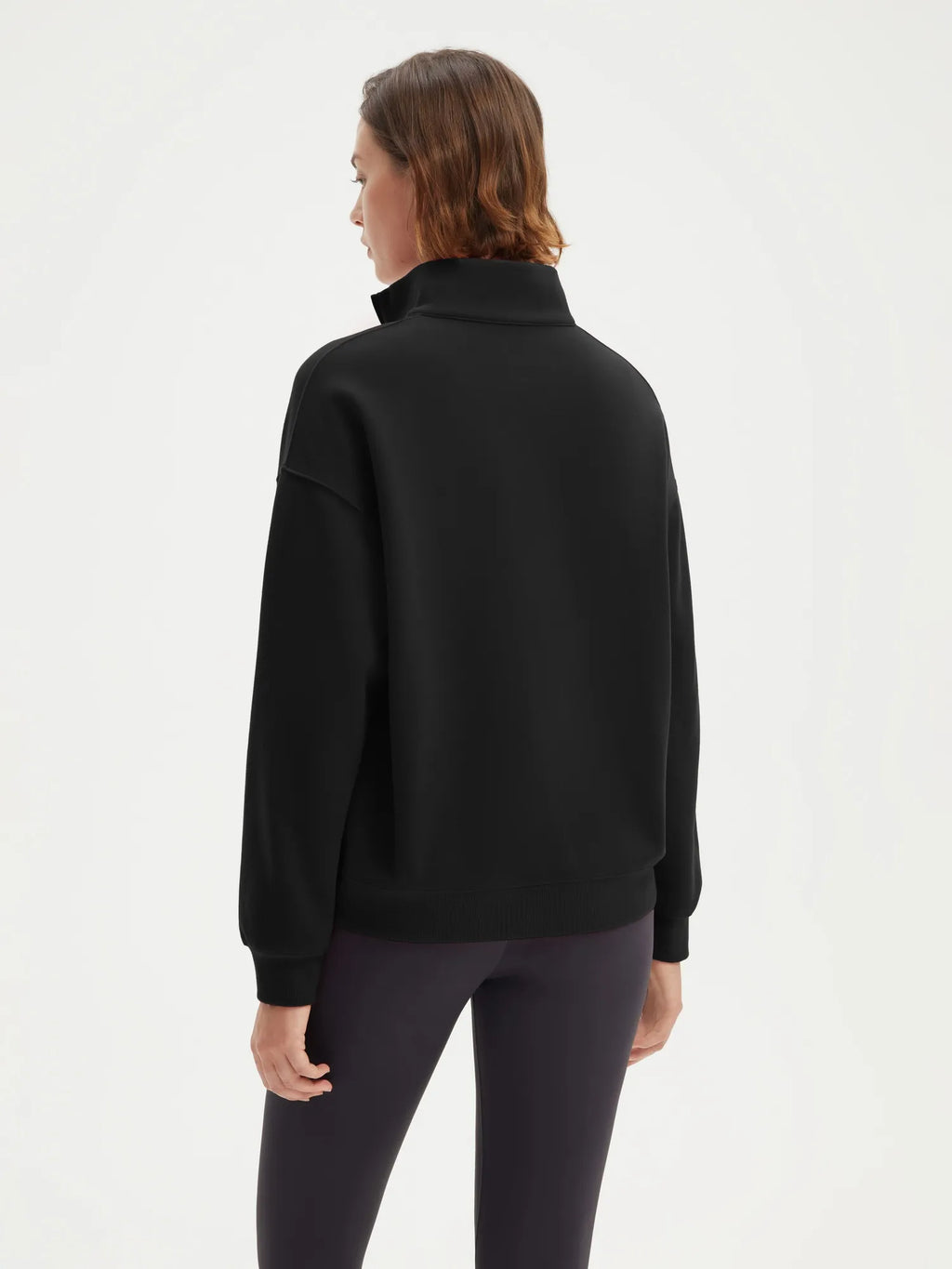 Half Zip Stand Collar Sweatshirt