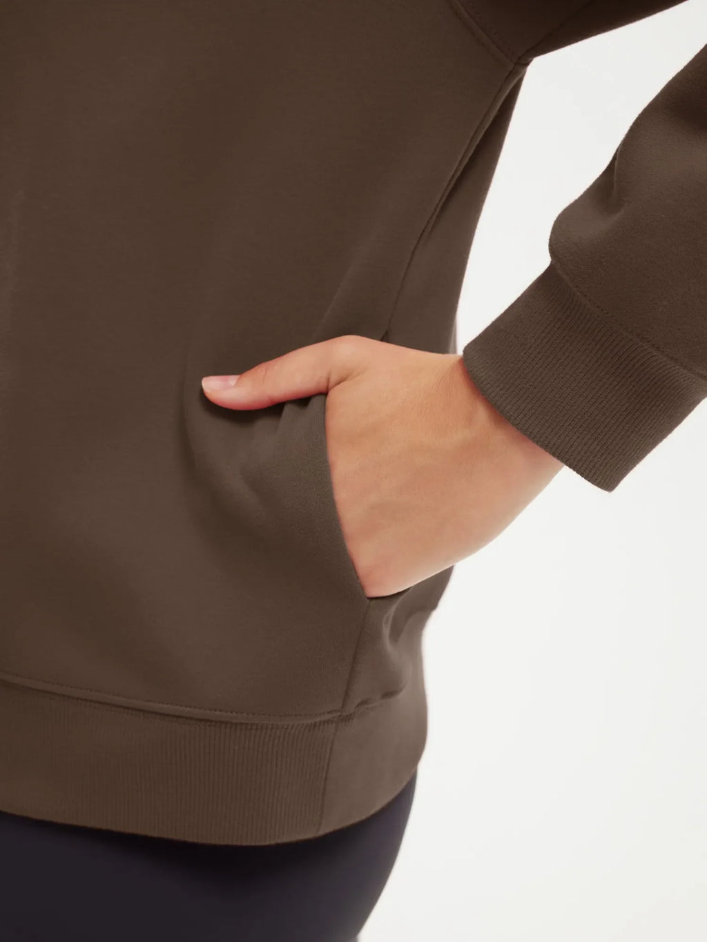 Half Zip Stand Collar Sweatshirt