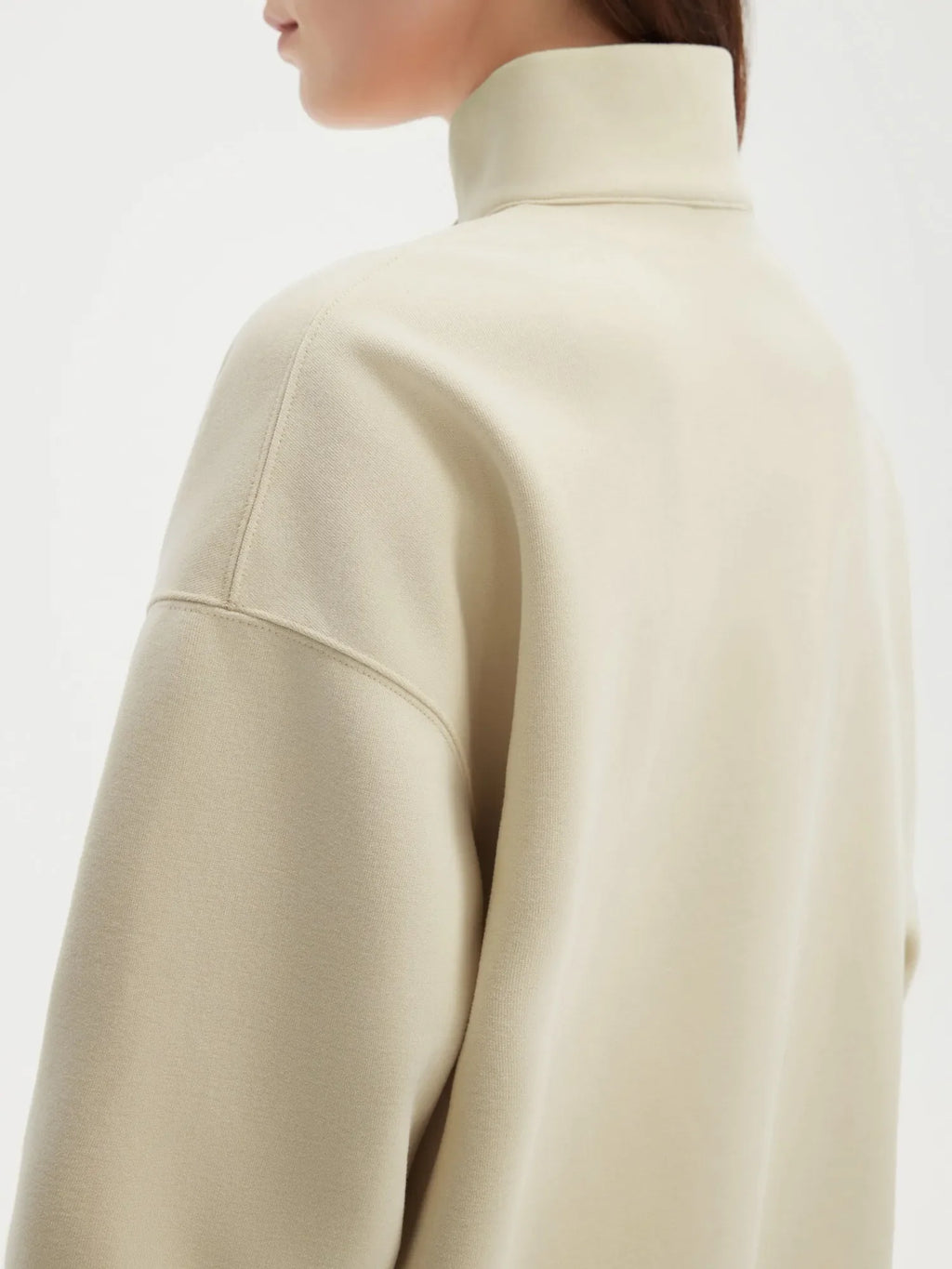 Half Zip Stand Collar Sweatshirt