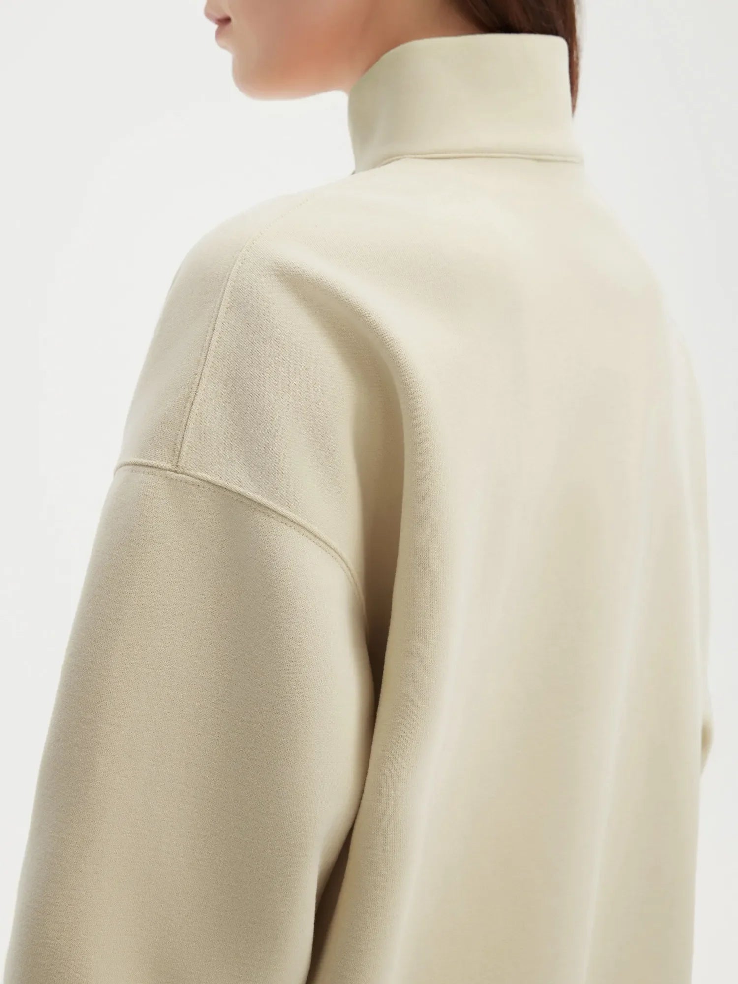 Half Zip Stand Collar Sweatshirt