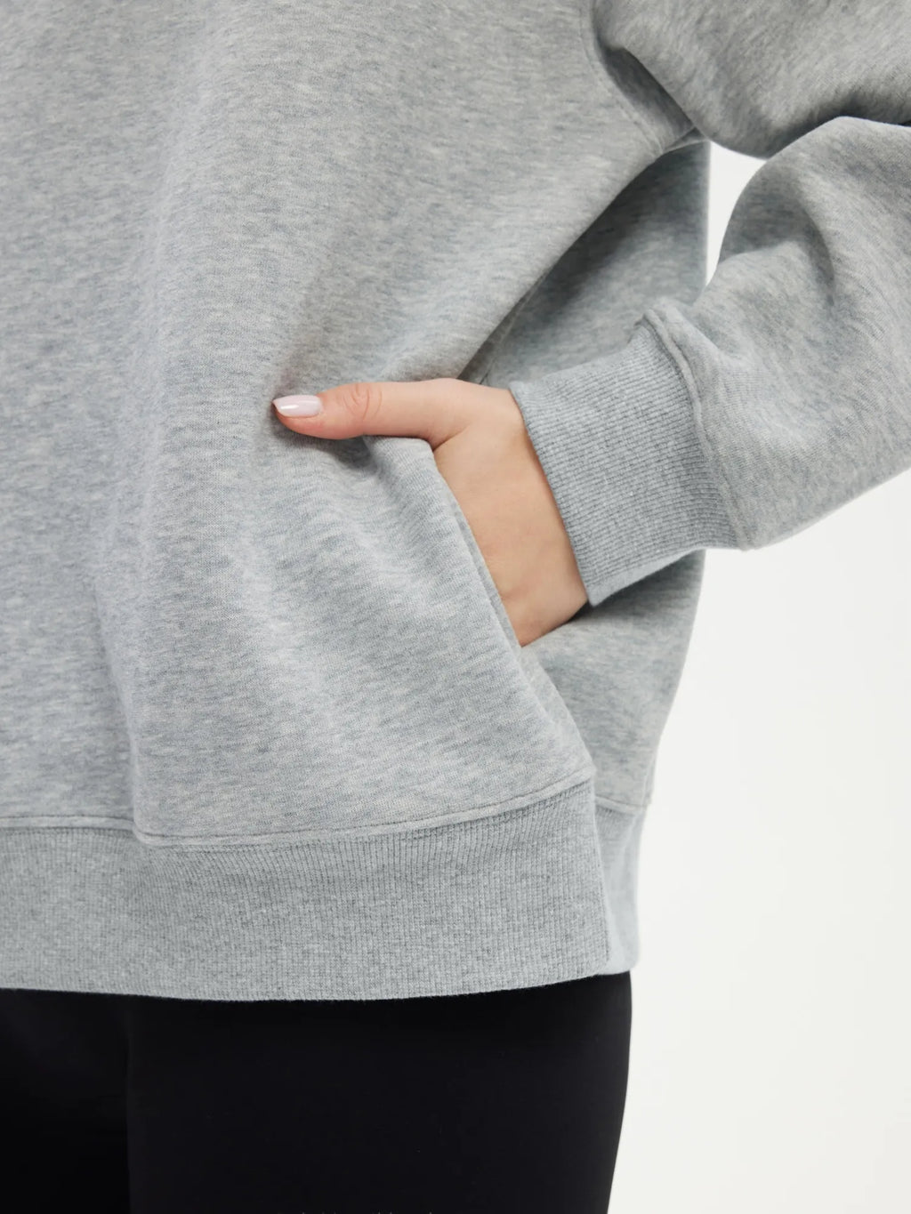 Half Zip Stand Collar Sweatshirt