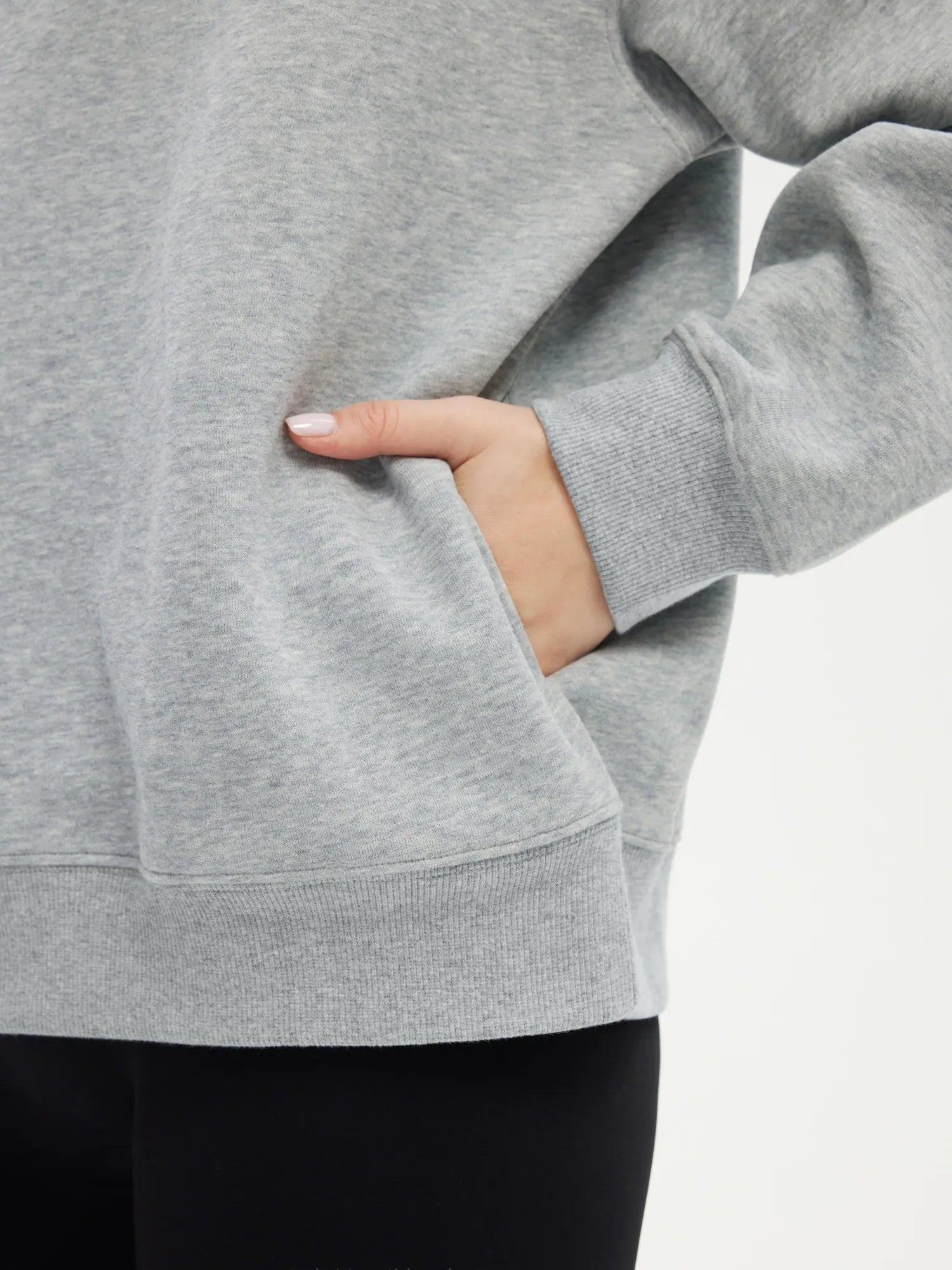 Half Zip Stand Collar Sweatshirt