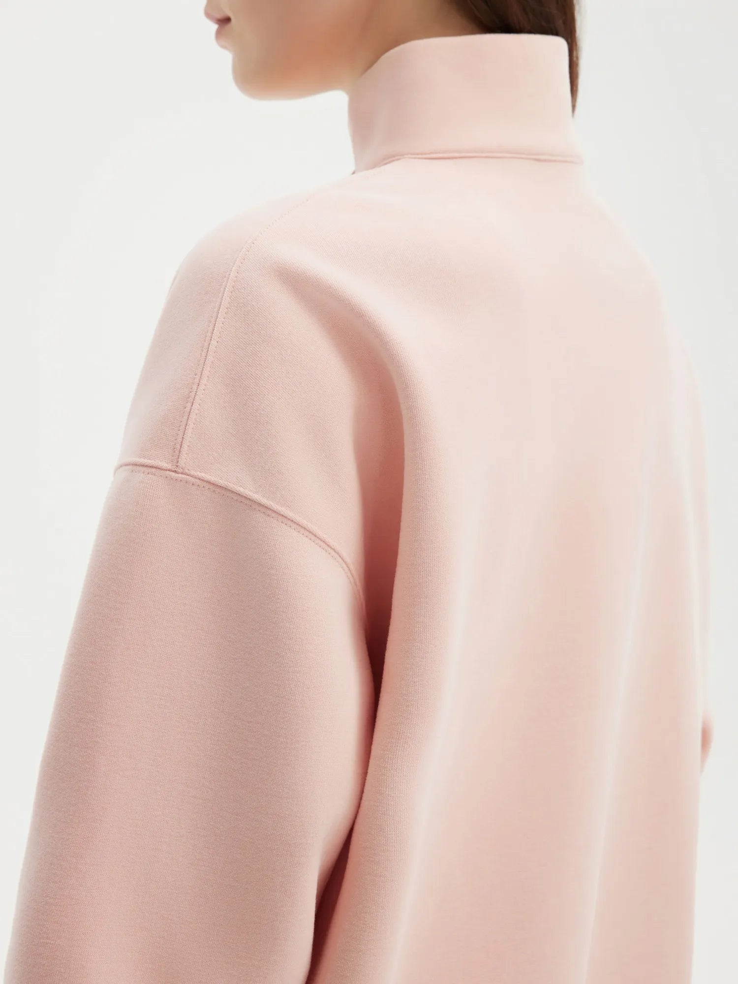 Half Zip Stand Collar Sweatshirt