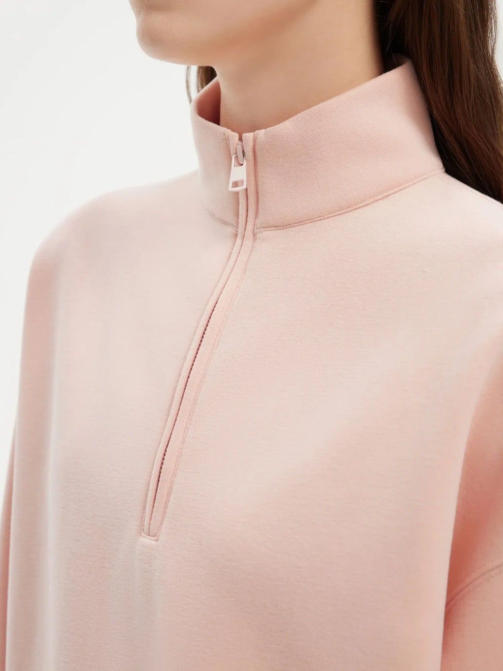Half Zip Stand Collar Sweatshirt