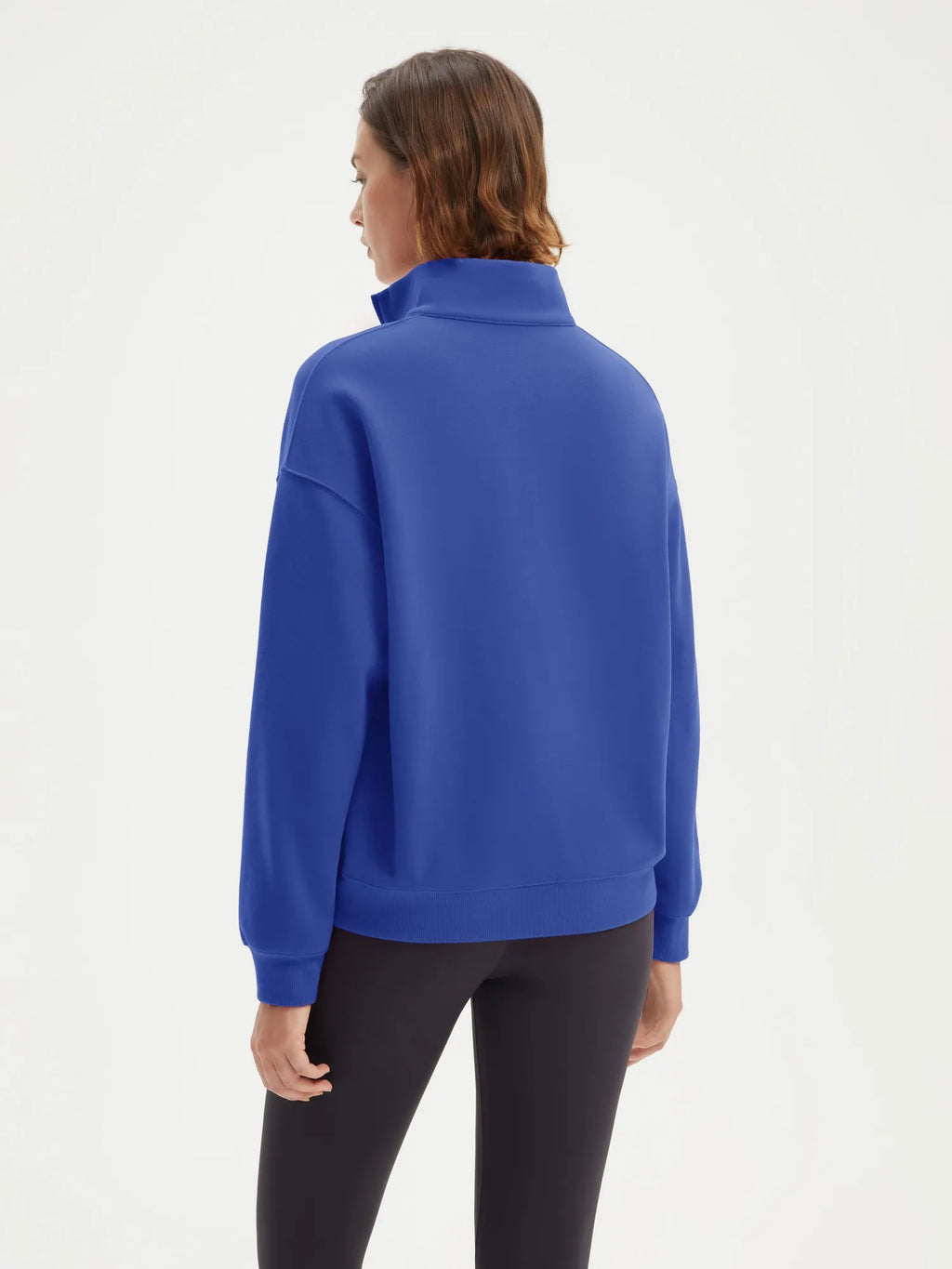 Half Zip Stand Collar Sweatshirt