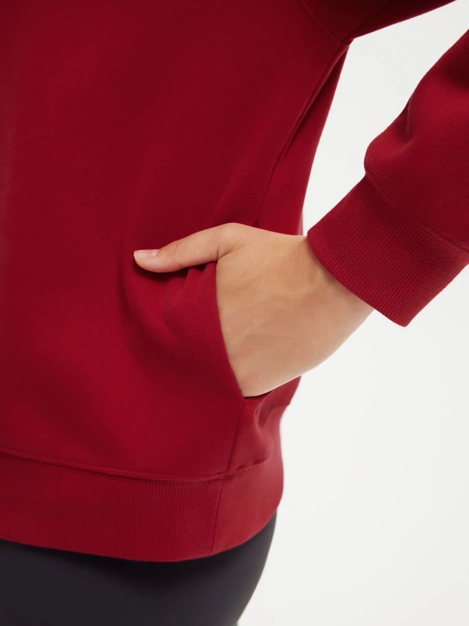 Half Zip Stand Collar Sweatshirt