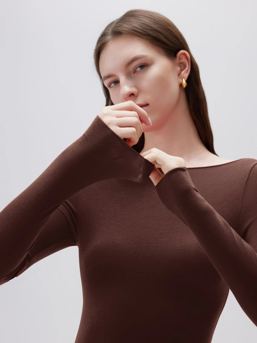 Cloud Cashmere Boat Neck Shirt - Long Sleeve