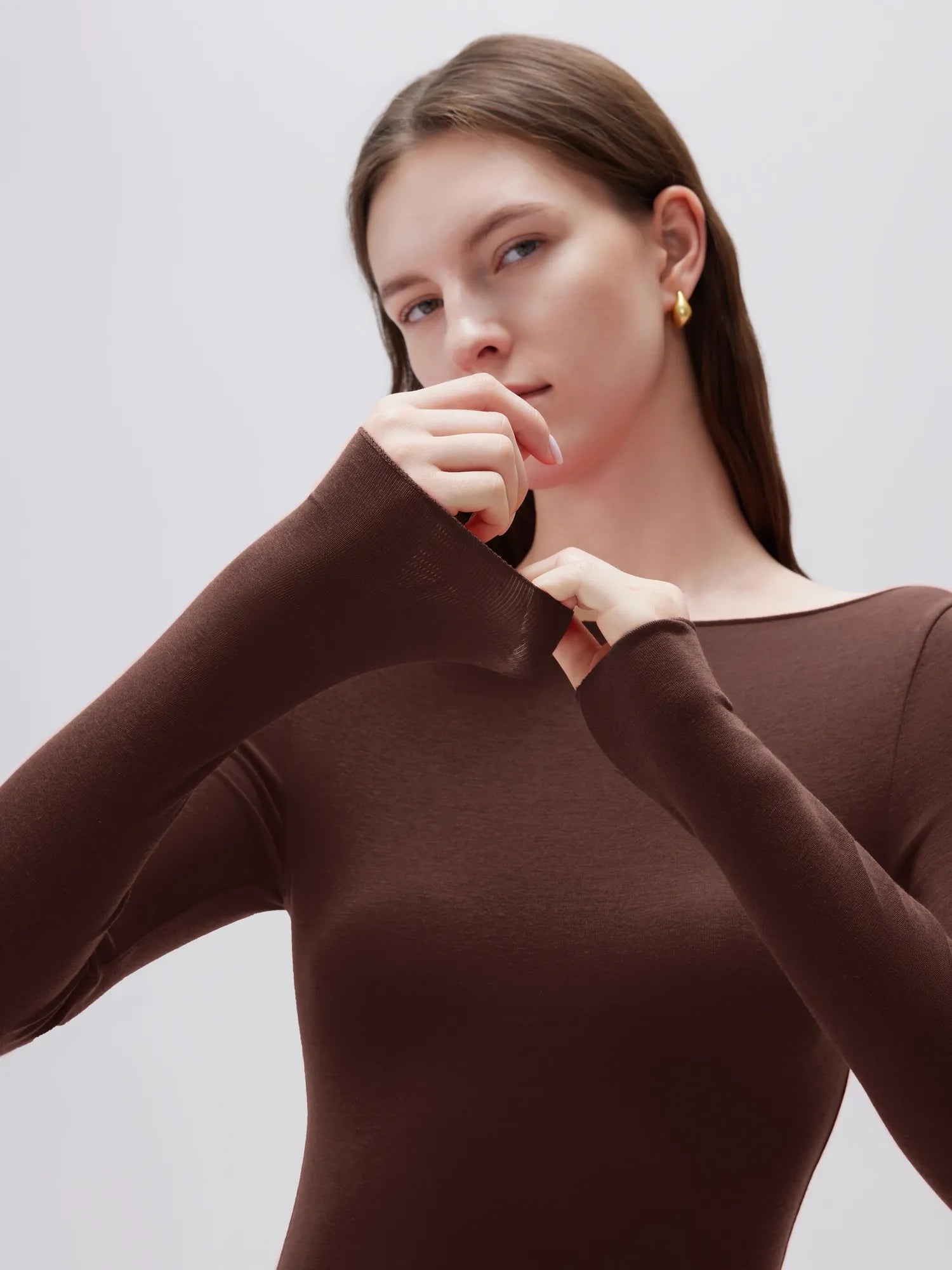 Cloud Cashmere Boat Neck Shirt - Long Sleeve