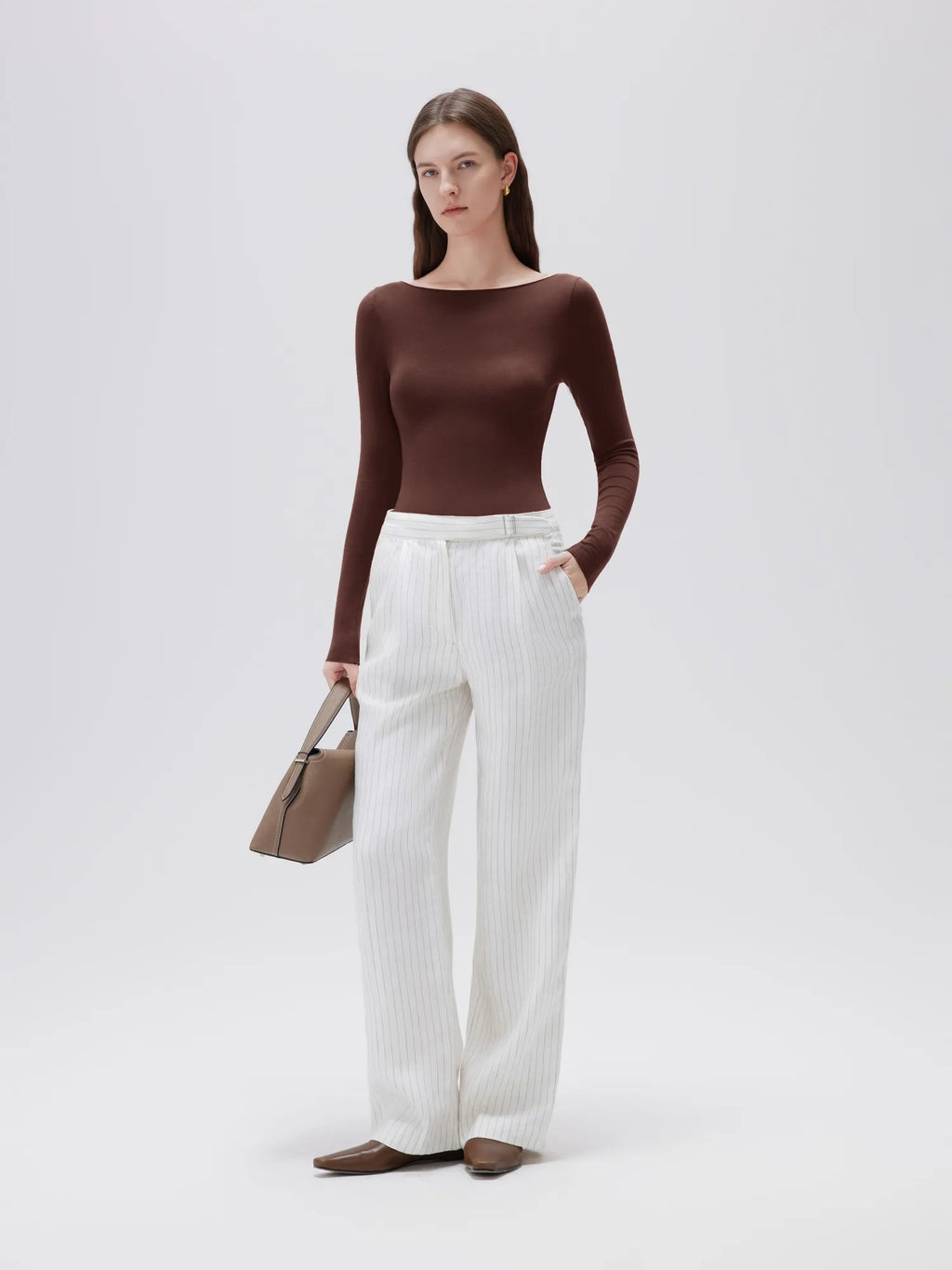Cloud Cashmere Boat Neck Shirt - Long Sleeve