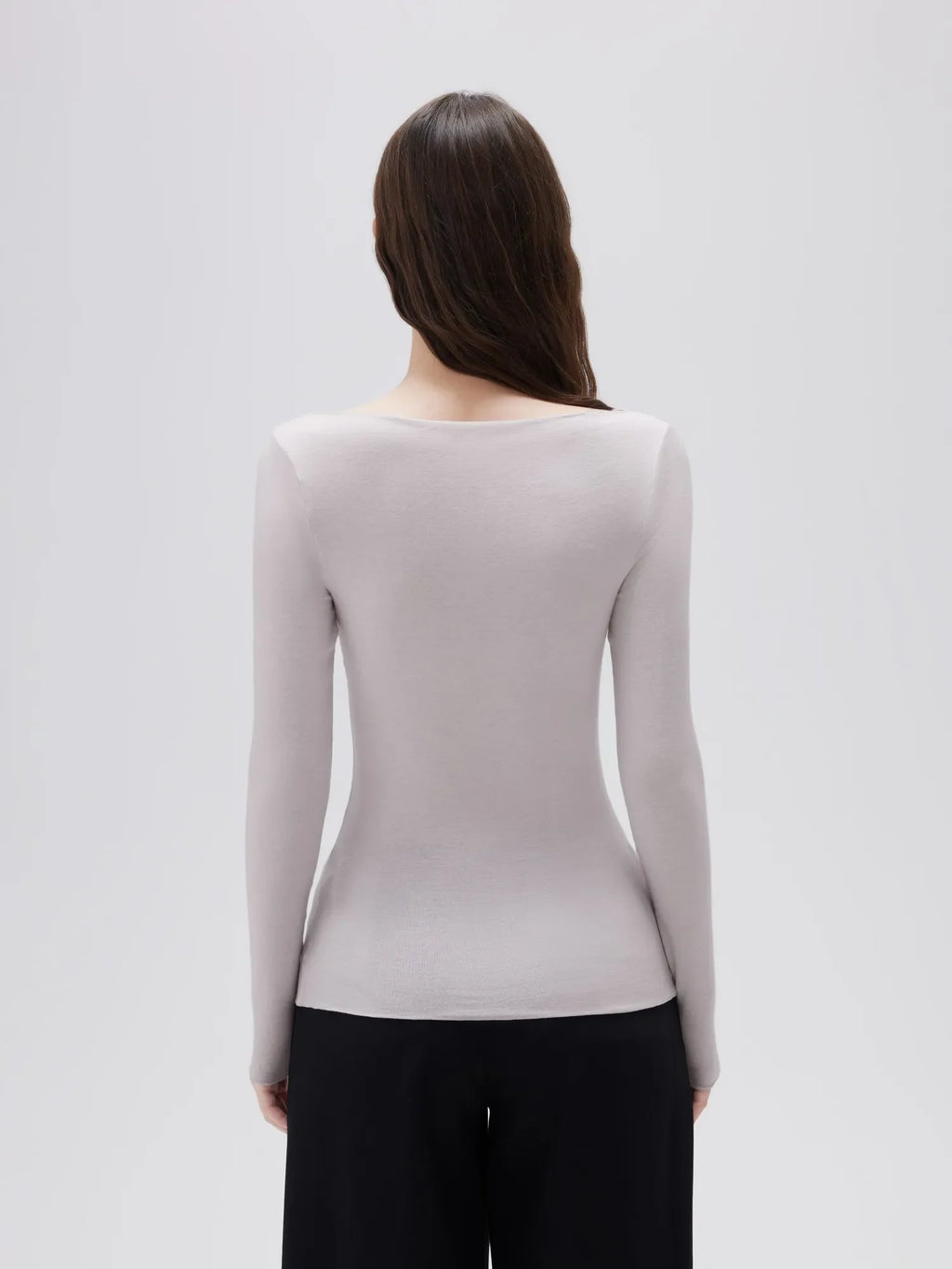 Cloud Cashmere Boat Neck Shirt - Long Sleeve