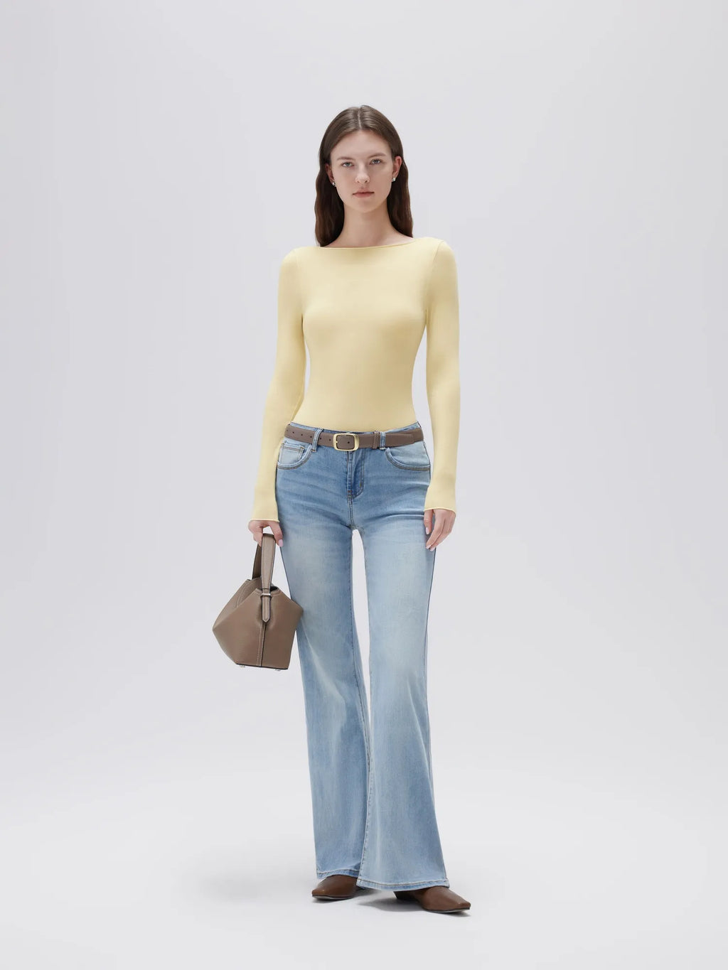 Cloud Cashmere Boat Neck Shirt - Long Sleeve