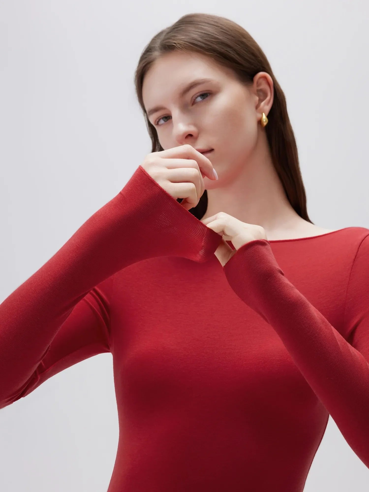 Cloud Cashmere Boat Neck Shirt - Long Sleeve